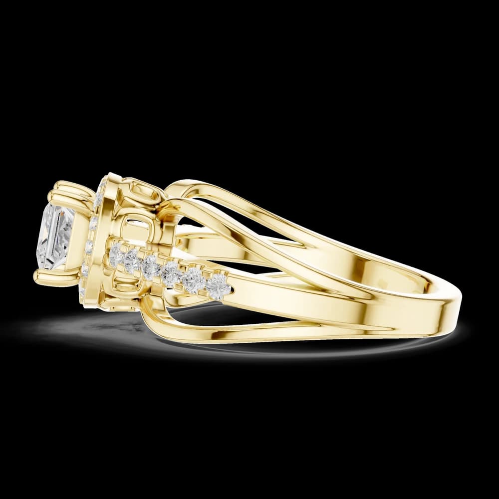 Sapphire Sleek Lab Grown Diamond Ring - Image 6 Sapphire Sleek Lab Grown Diamond Ring, view 6 of 6