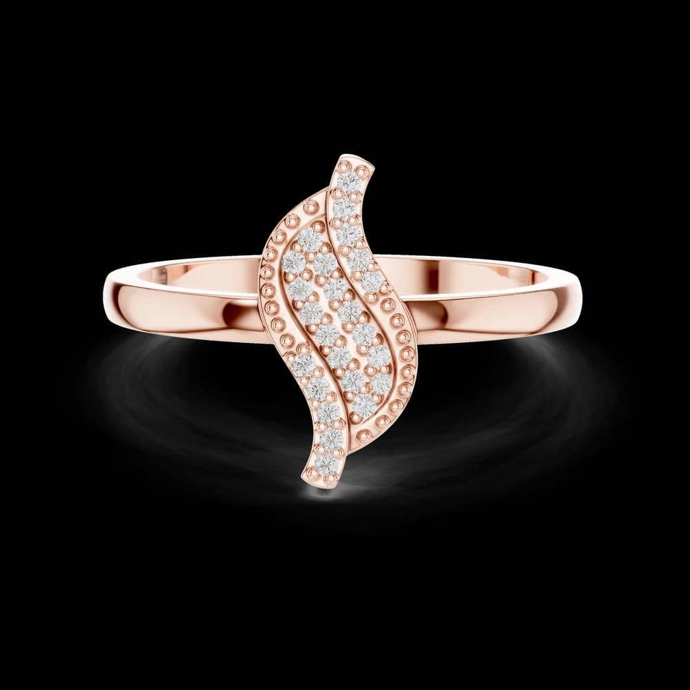 Textured S-Curve Lab Grown Diamond Ring - Image 1 Textured S-Curve Lab Grown Diamond Ring, view 1 of 6