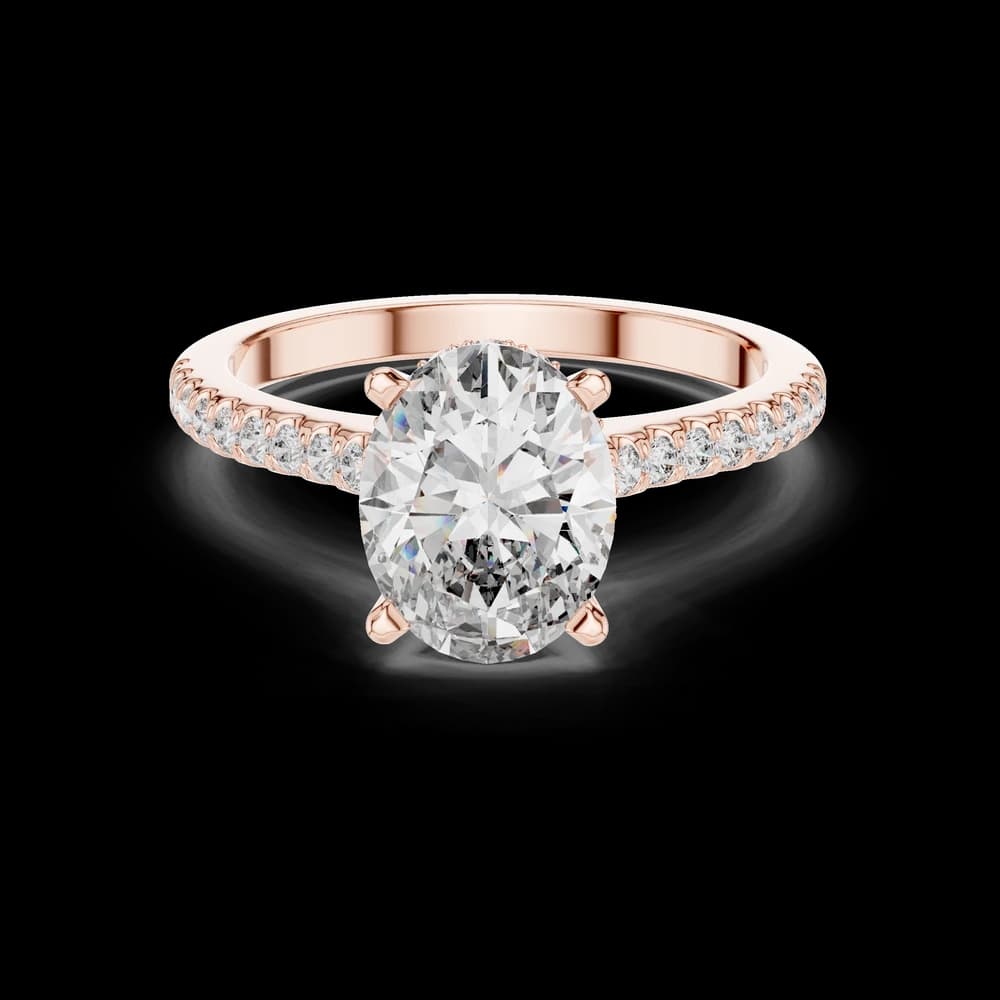 Satin Ribbon Lab Grown Diamond Asymmetric Ring - Image 1 Satin Ribbon Lab Grown Diamond Asymmetric Ring, view 1 of 6