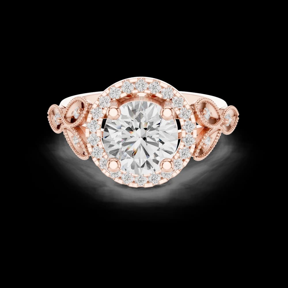 Scallop Contour Lab Grown Diamond Ring - Image 1 Scallop Contour Lab Grown Diamond Ring, view 1 of 6