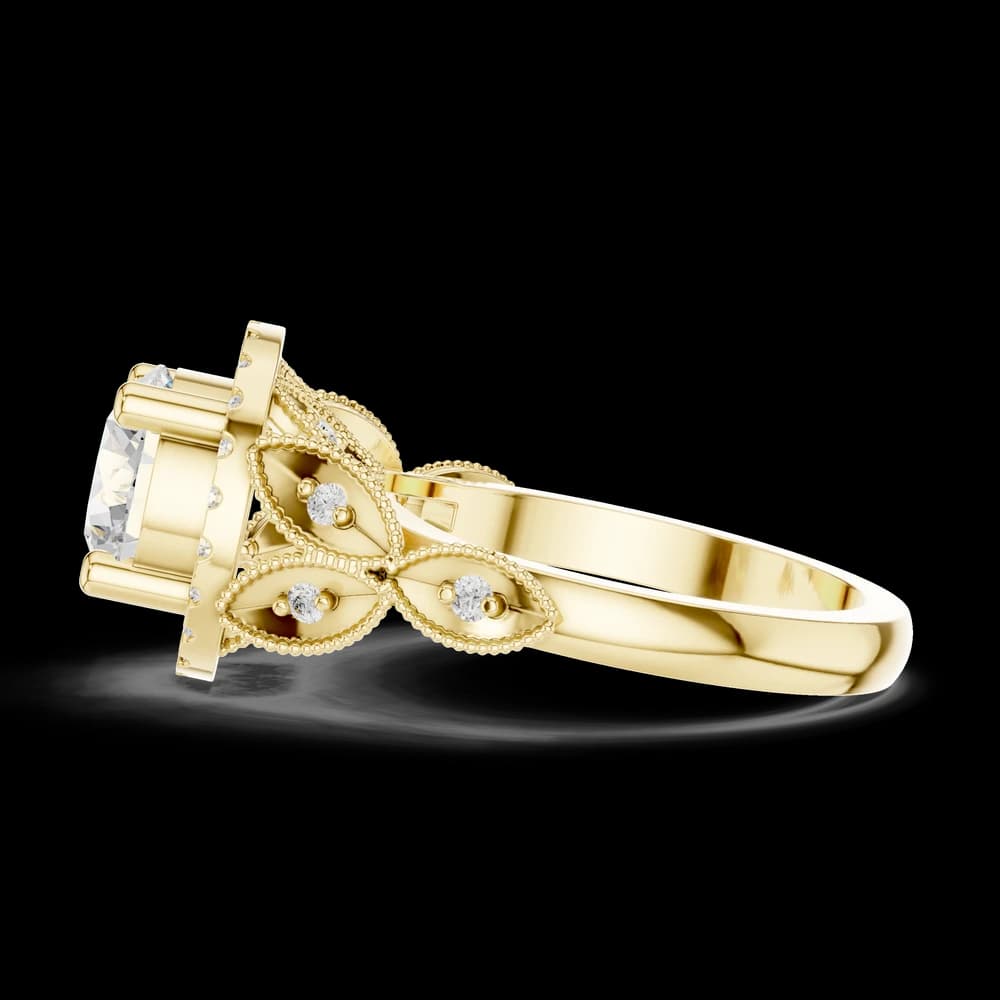 Scallop Contour Lab Grown Diamond Ring - Image 6 Scallop Contour Lab Grown Diamond Ring, view 6 of 6