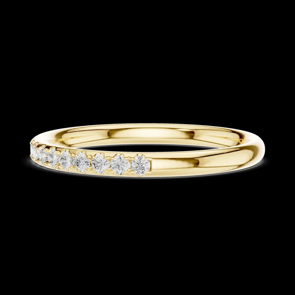 Scalloped Half Eternity Ring - Image 6 Scalloped Half Eternity Ring, view 6 of 6