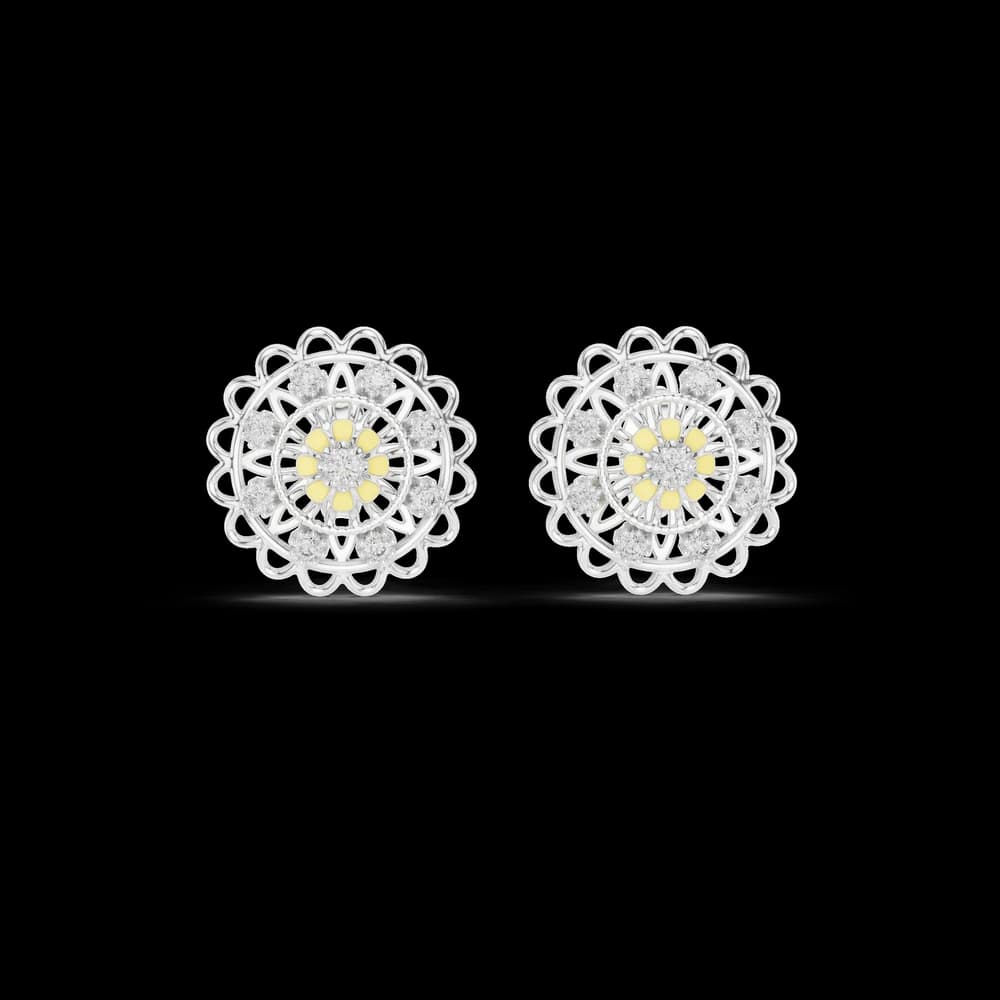 Scintillating Lab grown diamond Earrings motif - Image 2 Scintillating Lab grown diamond Earrings motif, view 2 of 6