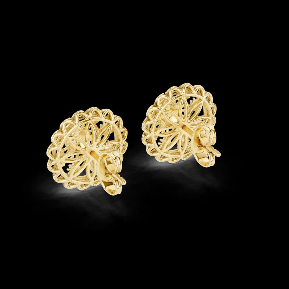 Scintillating Lab grown diamond Earrings motif - Image 6 Scintillating Lab grown diamond Earrings motif, view 6 of 6