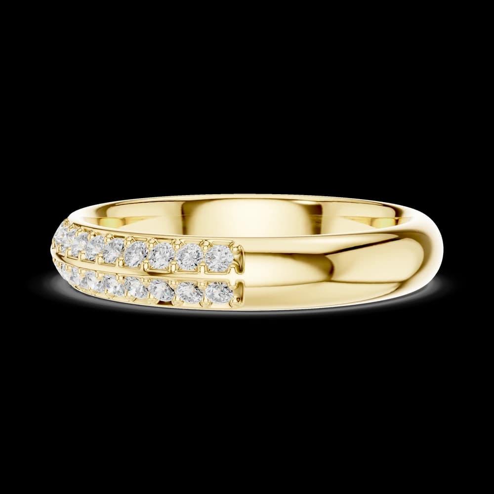 Double Row Eternity Lab Grown Diamond Band - Image 6 Double Row Eternity Lab Grown Diamond Band, view 6 of 6