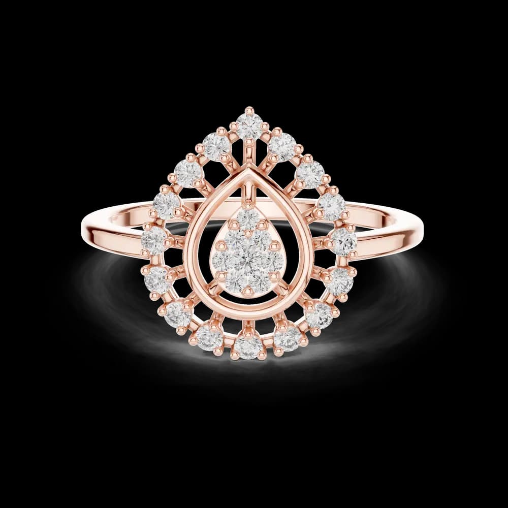 Sculpted Form lab grown diamond ring - Image 2 Sculpted Form lab grown diamond ring, view 2 of 12