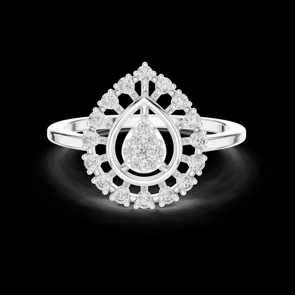 Sculpted Form lab grown diamond ring - Image 3 Sculpted Form lab grown diamond ring, view 3 of 12