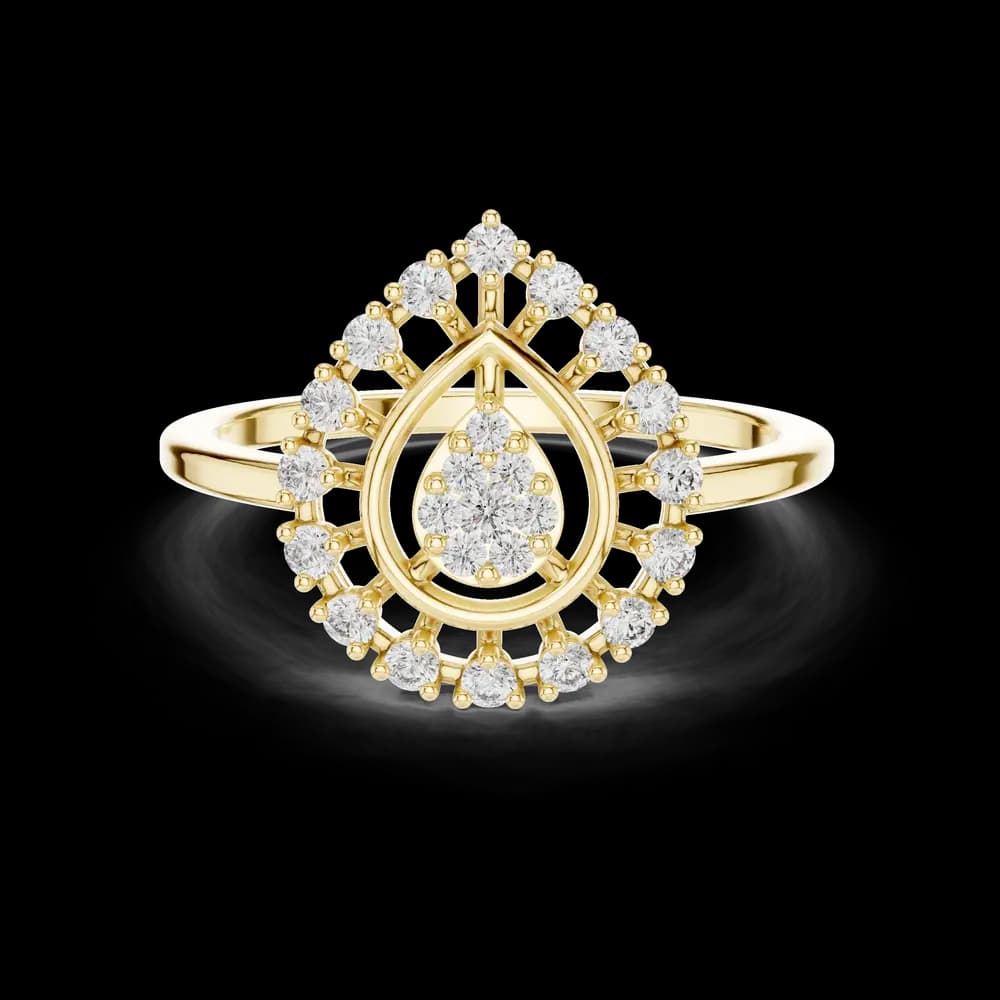 Sculpted Form lab grown diamond ring - Image 9 Sculpted Form lab grown diamond ring, view 9 of 12