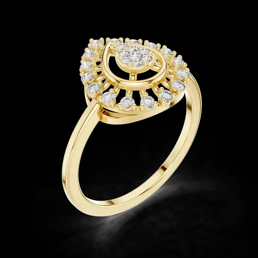 Sculpted Form lab grown diamond ring - Image 11 Sculpted Form lab grown diamond ring, view 11 of 12