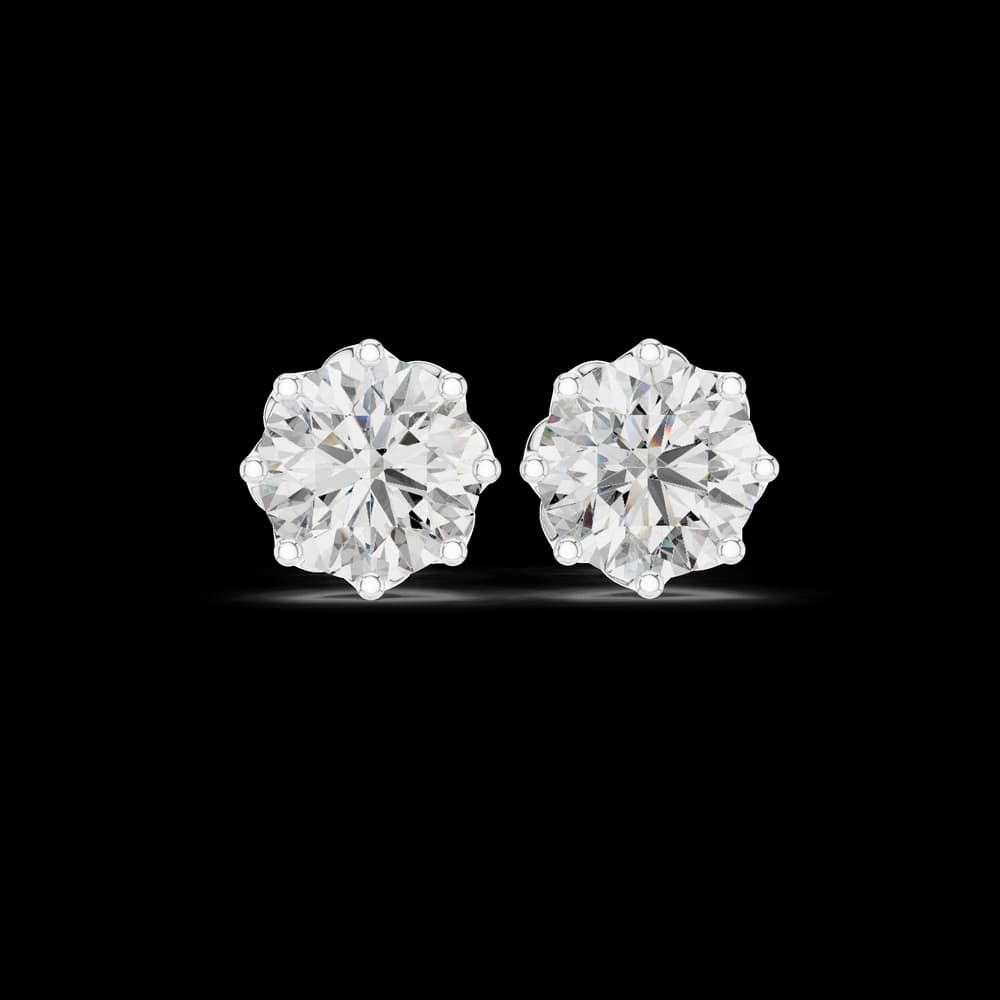 Secret Fire lab grown diamond earring design - Image 2 Secret Fire lab grown diamond earring design, view 2 of 6