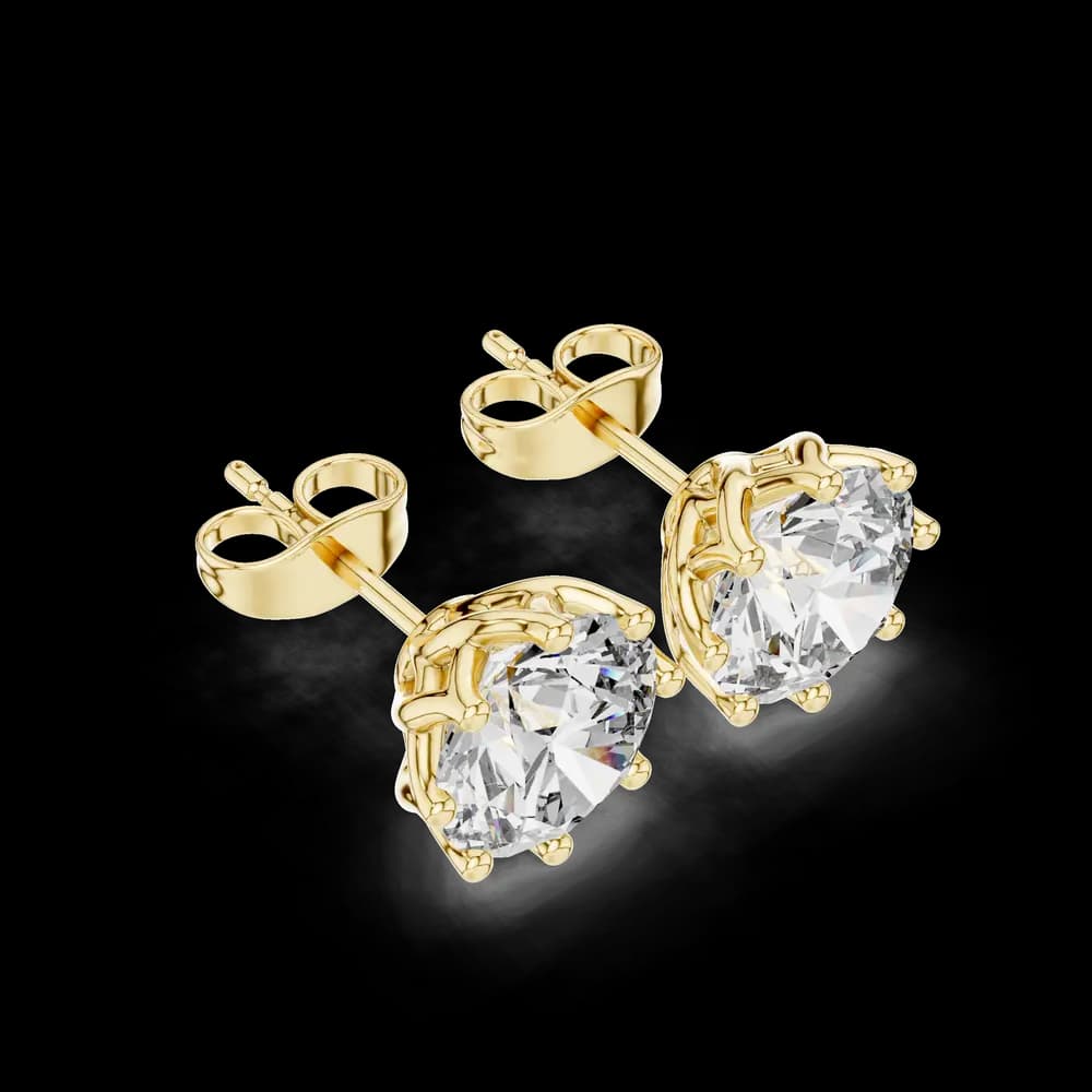 Secret Fire lab grown diamond earring design - Image 5 Secret Fire lab grown diamond earring design, view 5 of 6