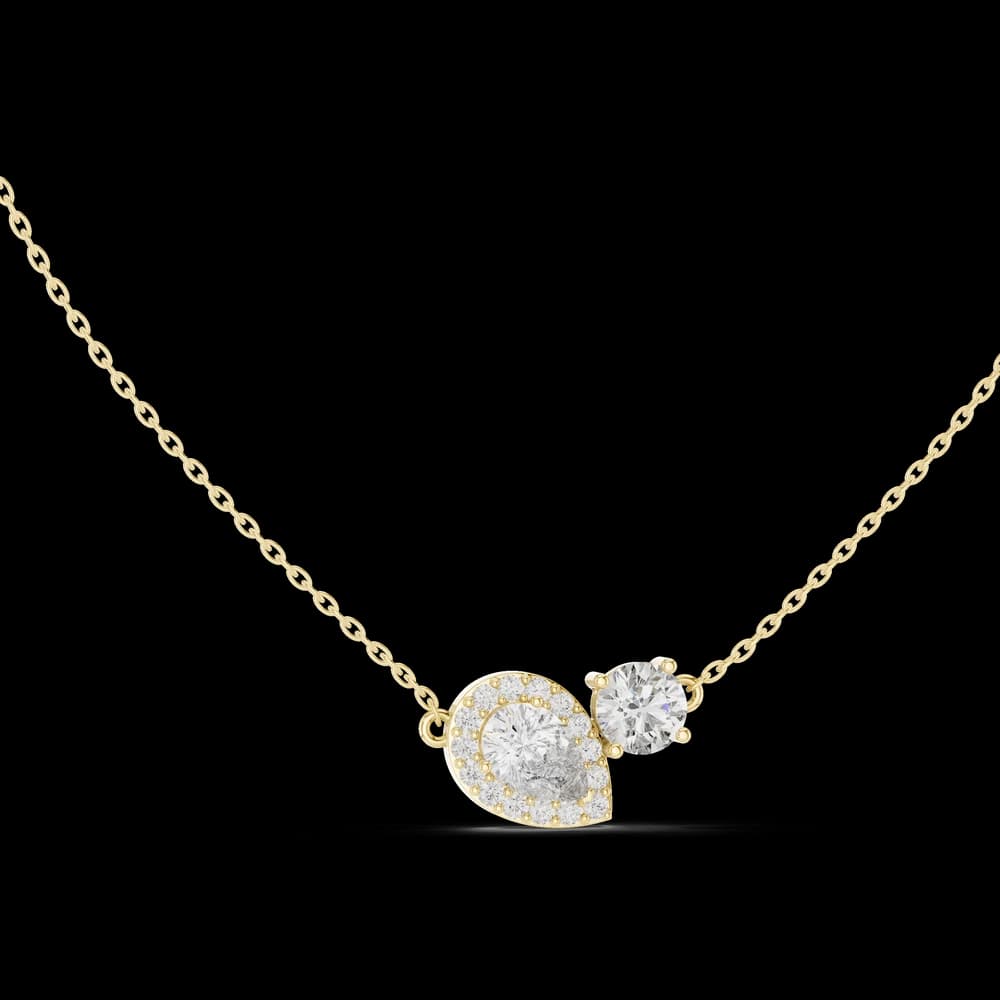 Secret Garden lab grown diamond pendant - Image 3 Secret Garden lab grown diamond pendant, view 3 of 6
