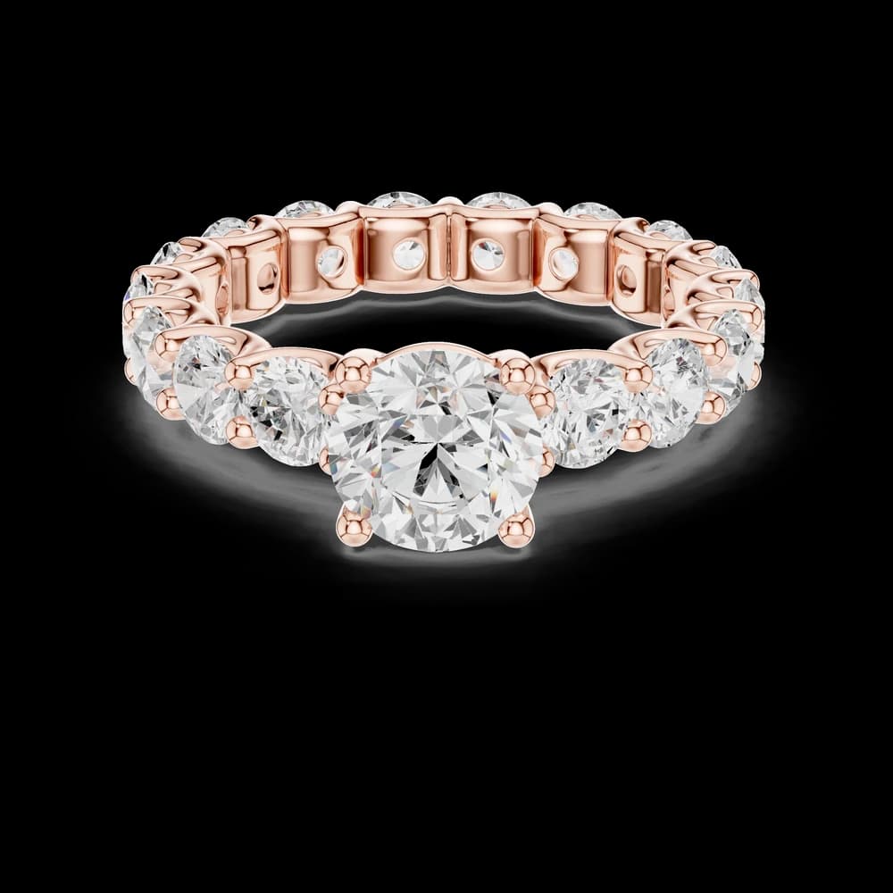 Selene Crescent Moon Silhouette Lab Grown Diamond Ring - Image 1 Selene Crescent Moon Silhouette Lab Grown Diamond Ring, view 1 of 6