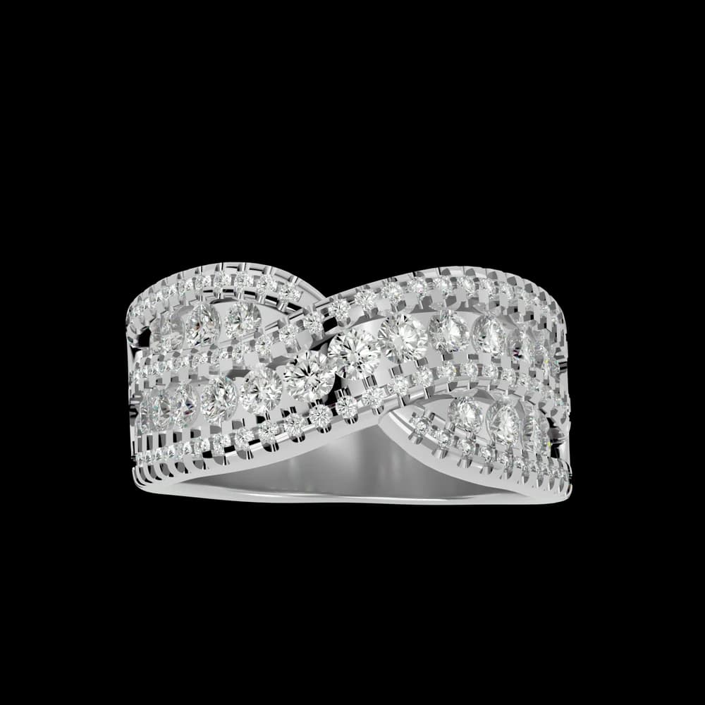 Serene Starlight Band Lab Grown Diamond Ring - Image 4 Serene Starlight Band Lab Grown Diamond Ring, view 4 of 4