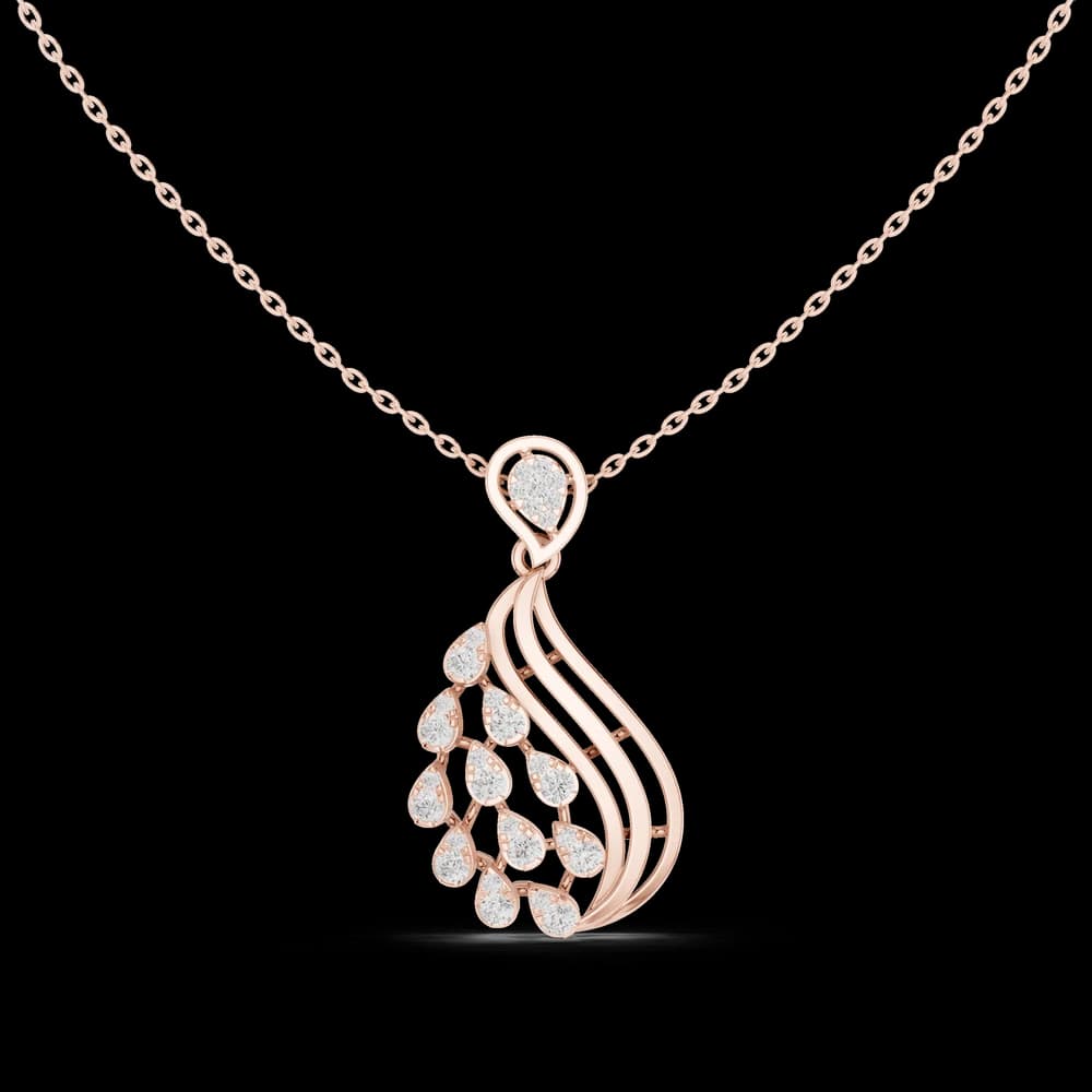 Serene Twist Lab Grown Diamond Elegant Pendant - Image 1 Serene Twist Lab Grown Diamond Elegant Pendant, view 1 of 6