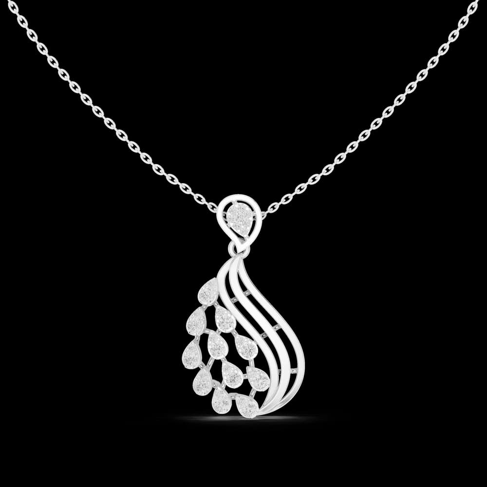 Serene Twist Lab Grown Diamond Elegant Pendant - Image 2 Serene Twist Lab Grown Diamond Elegant Pendant, view 2 of 6