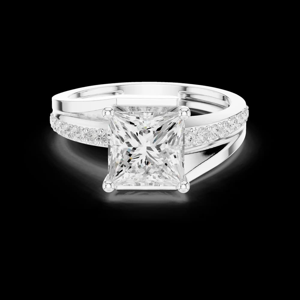 Shared Prong Lab Grown Diamond Ring - Image 2 Shared Prong Lab Grown Diamond Ring, view 2 of 6