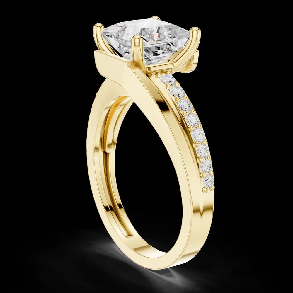 Shared Prong Lab Grown Diamond Ring - Image 4 Shared Prong Lab Grown Diamond Ring, view 4 of 6