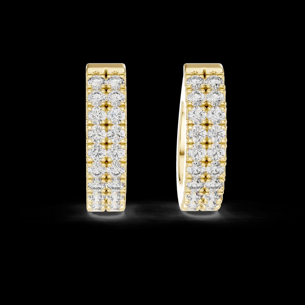 Sharp Square Stud Lab Grown Diamond Earrings - Image 1 Sharp Square Stud Lab Grown Diamond Earrings, view 1 of 4