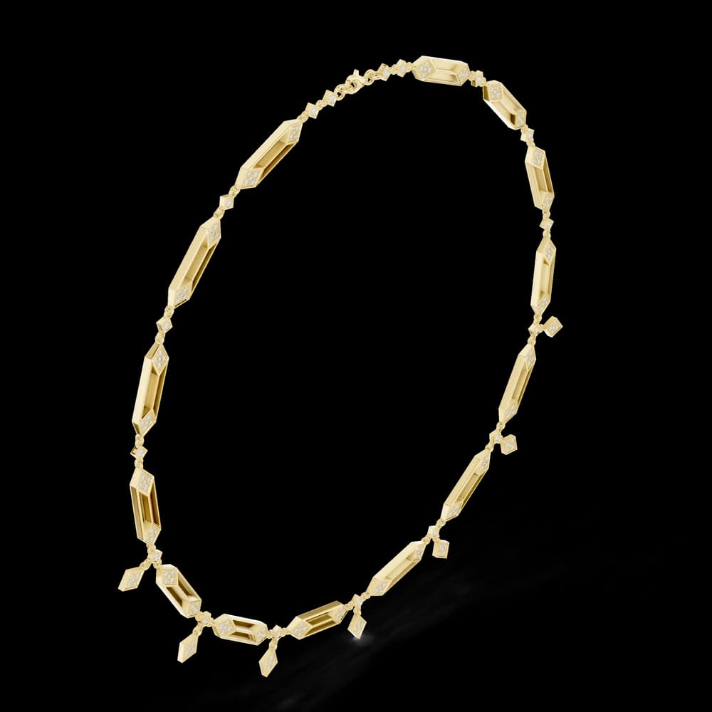 Shimmering Brilliant Diamond Lab Grown Necklace - Image 4 Shimmering Brilliant Diamond Lab Grown Necklace, view 4 of 6