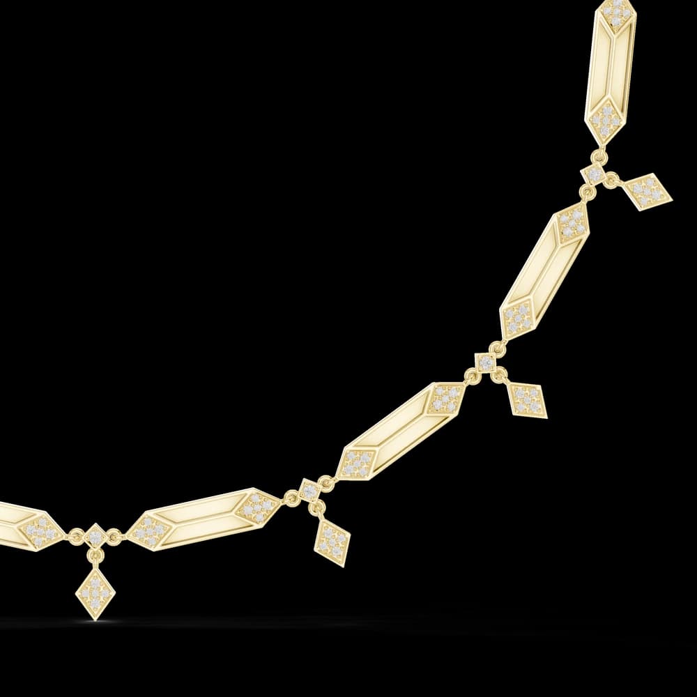 Shimmering Brilliant Diamond Lab Grown Necklace - Image 6 Shimmering Brilliant Diamond Lab Grown Necklace, view 6 of 6