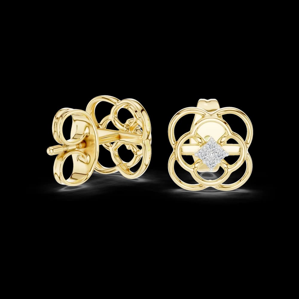 Shimmering Lab grown diamond Earrings pair - Image 1 Shimmering Lab grown diamond Earrings pair, view 1 of 1