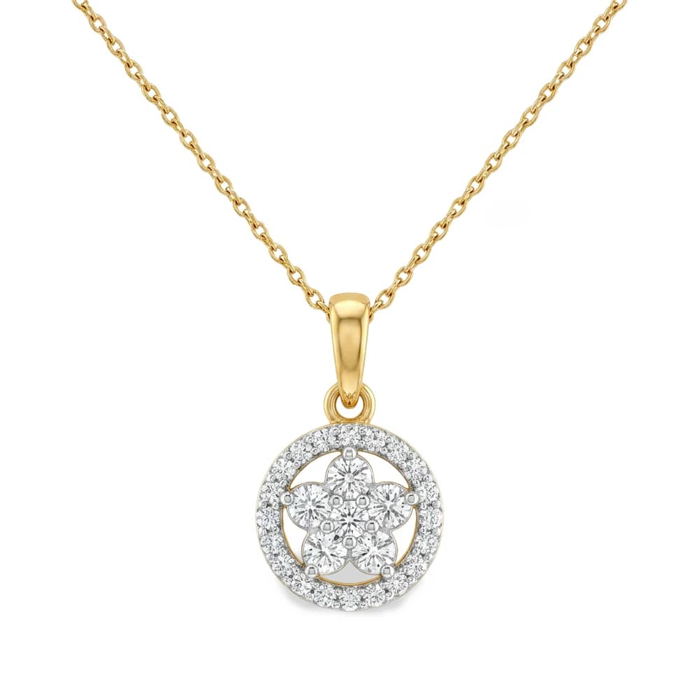Shining Crescent Moon Lab Grown Diamond Pendant - Image 1 Shining Crescent Moon Lab Grown Diamond Pendant, view 1 of 5