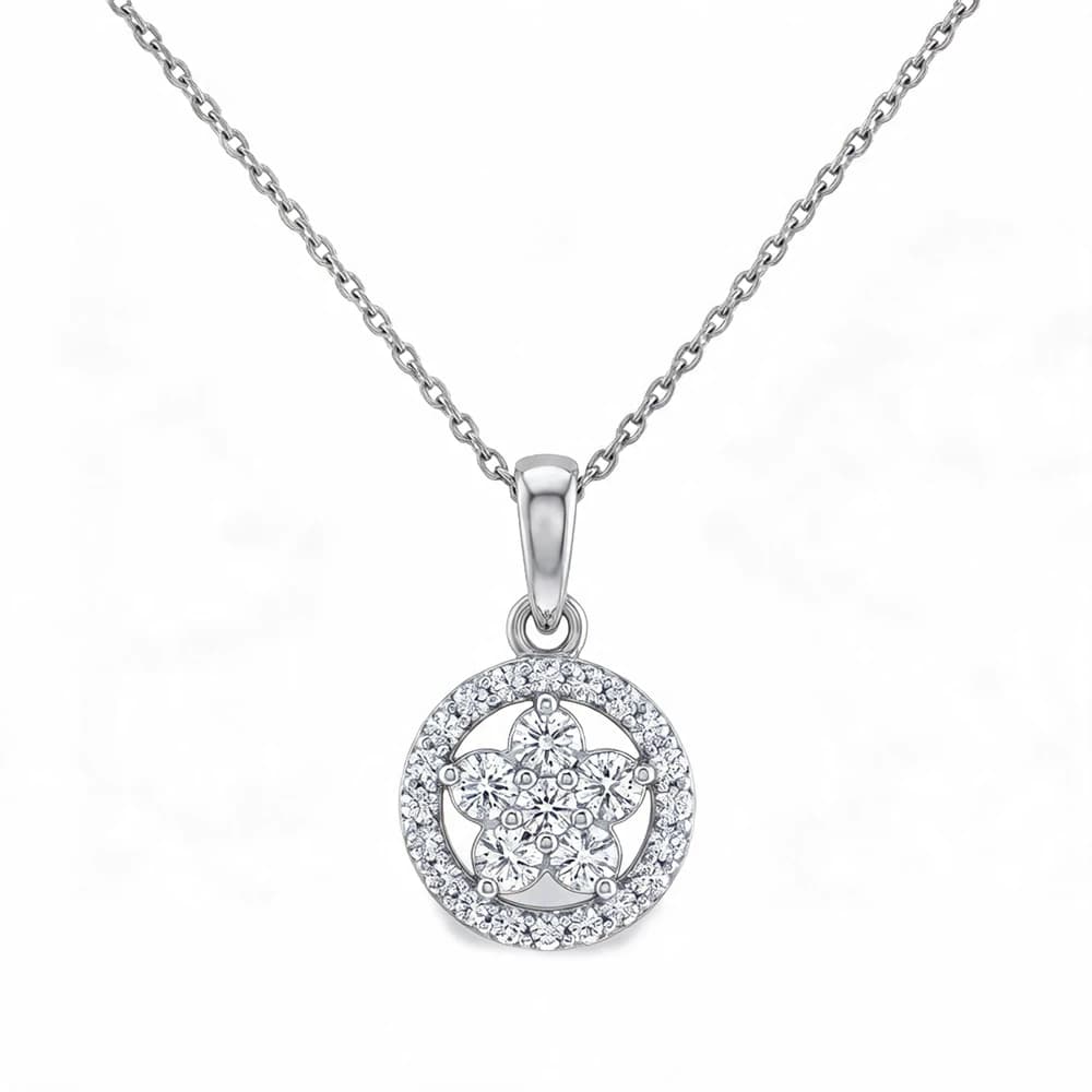 Shining Crescent Moon Lab Grown Diamond Pendant - Image 4 Shining Crescent Moon Lab Grown Diamond Pendant, view 4 of 5