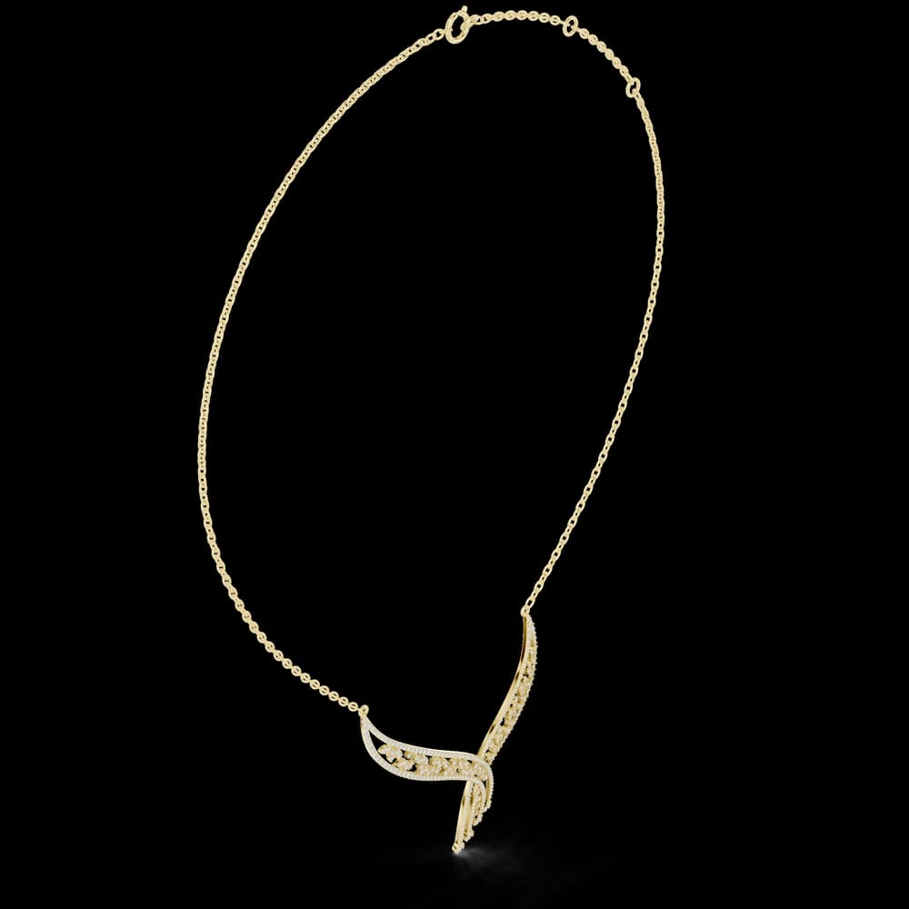 Signature Circular Diamond Lab Grown Necklace - Image 4 Signature Circular Diamond Lab Grown Necklace, view 4 of 6
