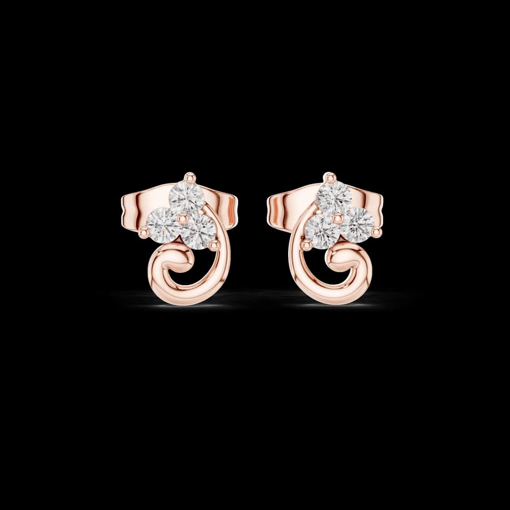 Silent Wish lab grown diamond earring design - Image 1 Silent Wish lab grown diamond earring design, view 1 of 6