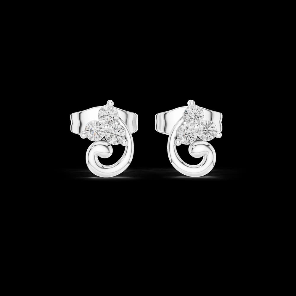 Silent Wish lab grown diamond earring design - Image 2 Silent Wish lab grown diamond earring design, view 2 of 6