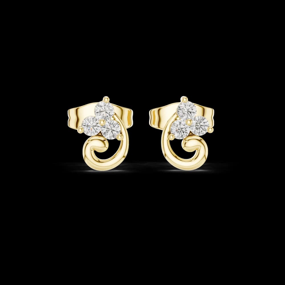 Silent Wish lab grown diamond earring design - Image 3 Silent Wish lab grown diamond earring design, view 3 of 6