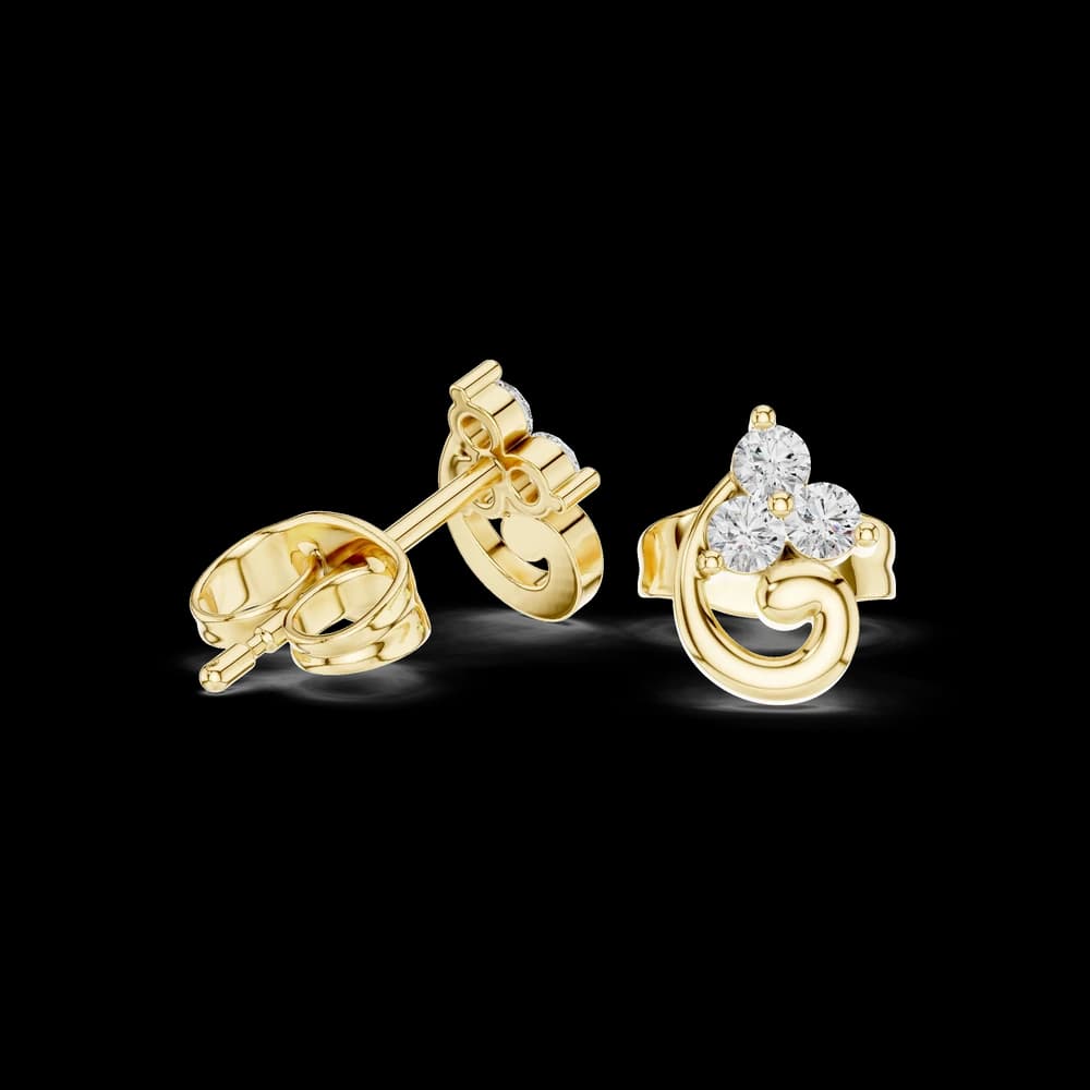 Silent Wish lab grown diamond earring design - Image 4 Silent Wish lab grown diamond earring design, view 4 of 6