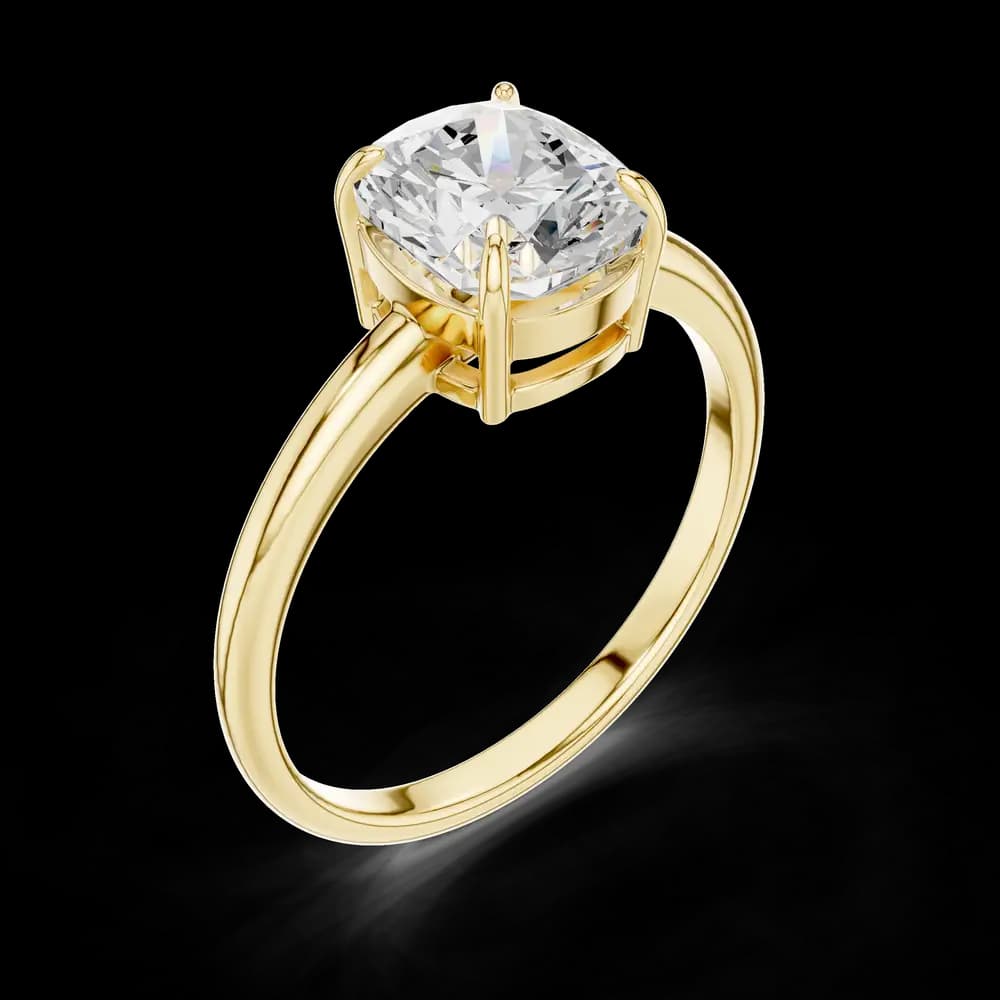 Elongated Cushion Lab Grown Diamond Ring - Image 5 Elongated Cushion Lab Grown Diamond Ring, view 5 of 6