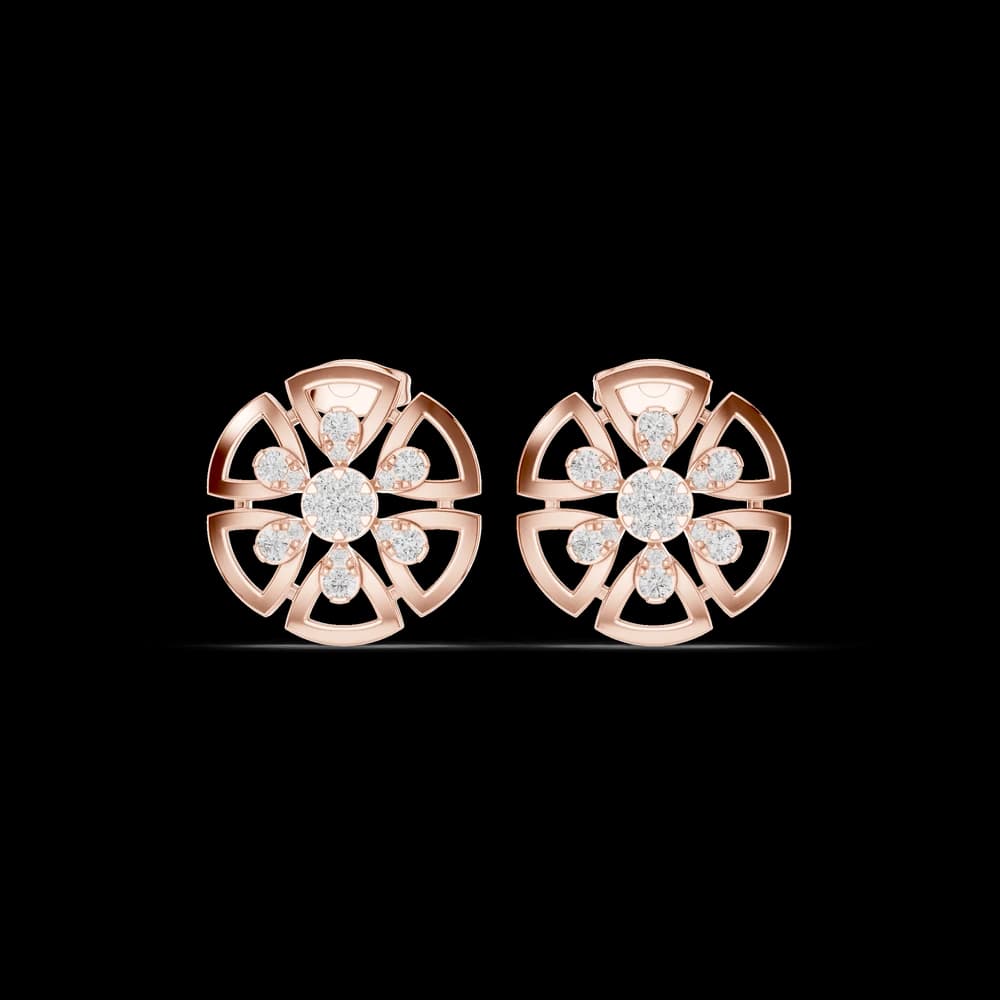 Silk Thread Lab Grown Diamond Earrings Drops - Image 1 Silk Thread Lab Grown Diamond Earrings Drops, view 1 of 6