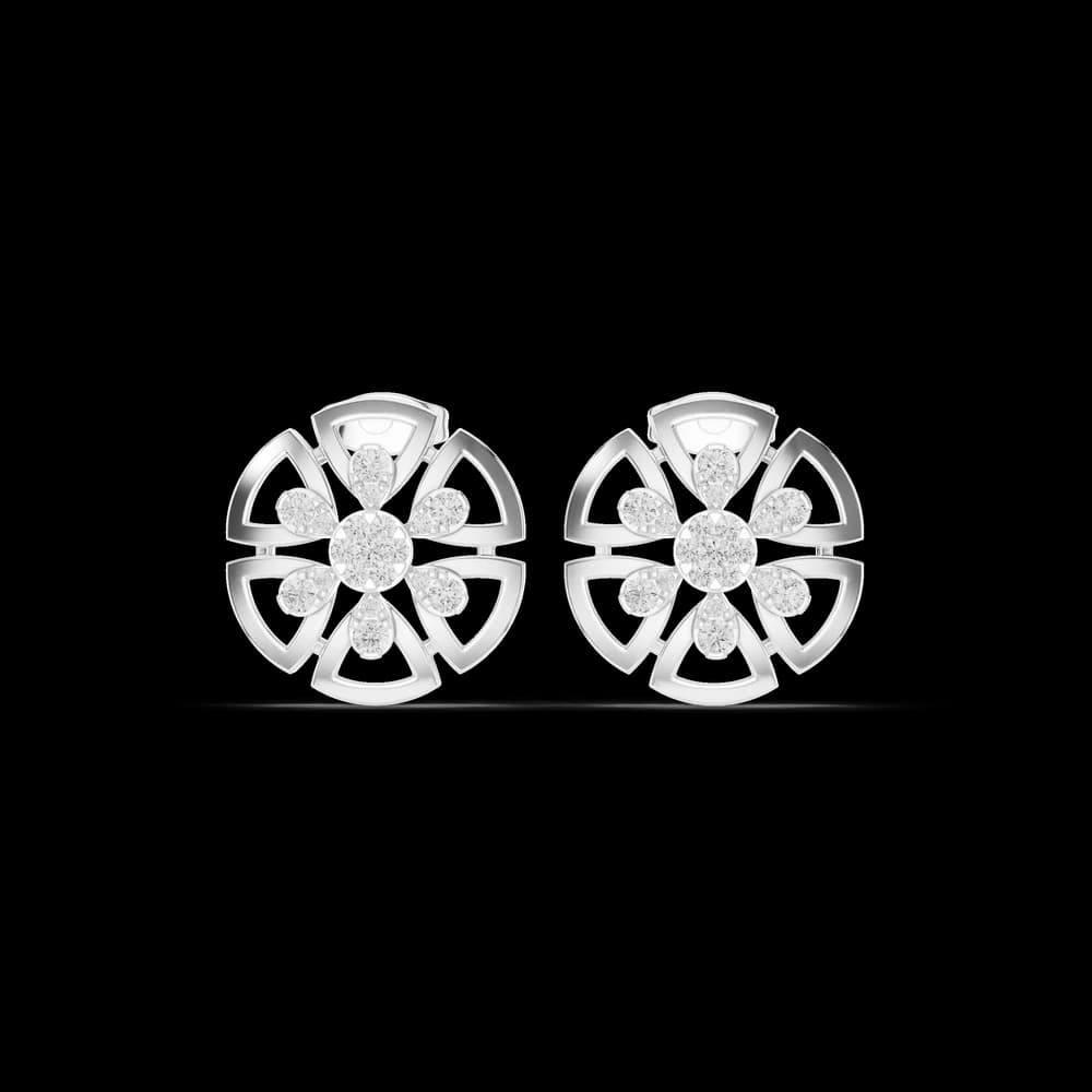 Silk Thread Lab Grown Diamond Earrings Drops - Image 2 Silk Thread Lab Grown Diamond Earrings Drops, view 2 of 6