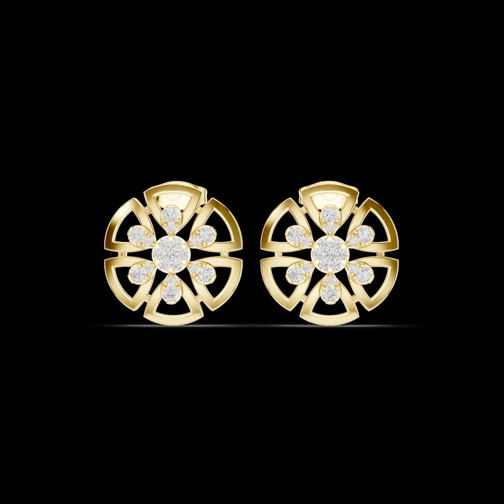 Silk Thread Lab Grown Diamond Earrings Drops - Image 3 Silk Thread Lab Grown Diamond Earrings Drops, view 3 of 6