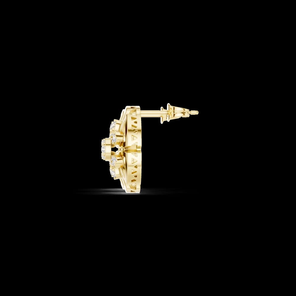 Silk Thread Lab Grown Diamond Earrings Drops - Image 6 Silk Thread Lab Grown Diamond Earrings Drops, view 6 of 6