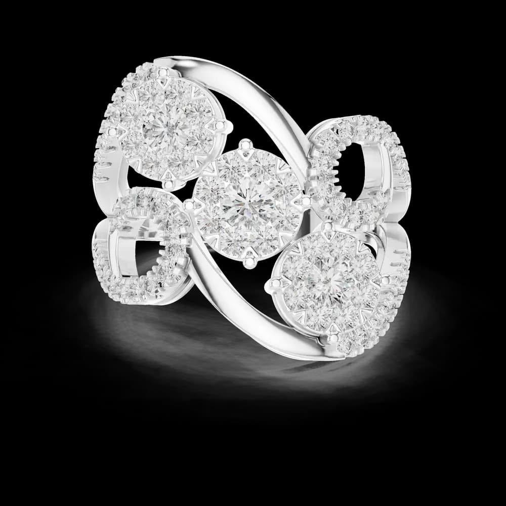 Silken lab grown diamond women's ring - Image 2 Silken lab grown diamond women's ring, view 2 of 6