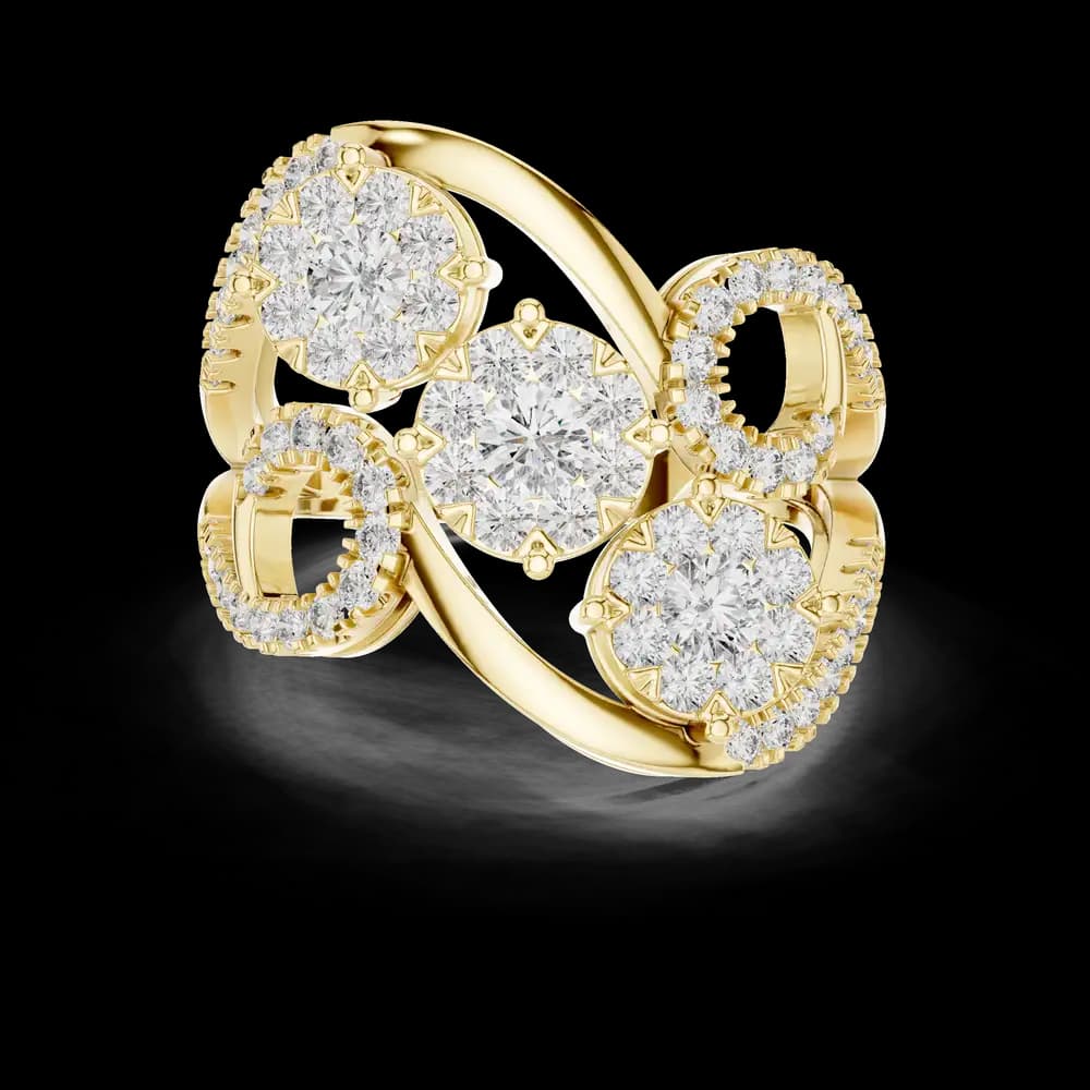 Silken lab grown diamond women's ring - Image 3 Silken lab grown diamond women's ring, view 3 of 6