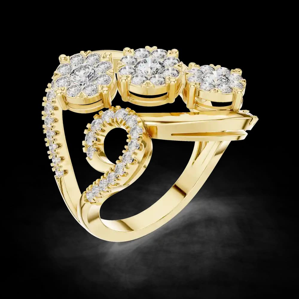 Silken lab grown diamond women's ring - Image 5 Silken lab grown diamond women's ring, view 5 of 6