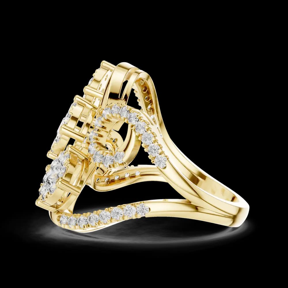 Silken lab grown diamond women's ring - Image 6 Silken lab grown diamond women's ring, view 6 of 6