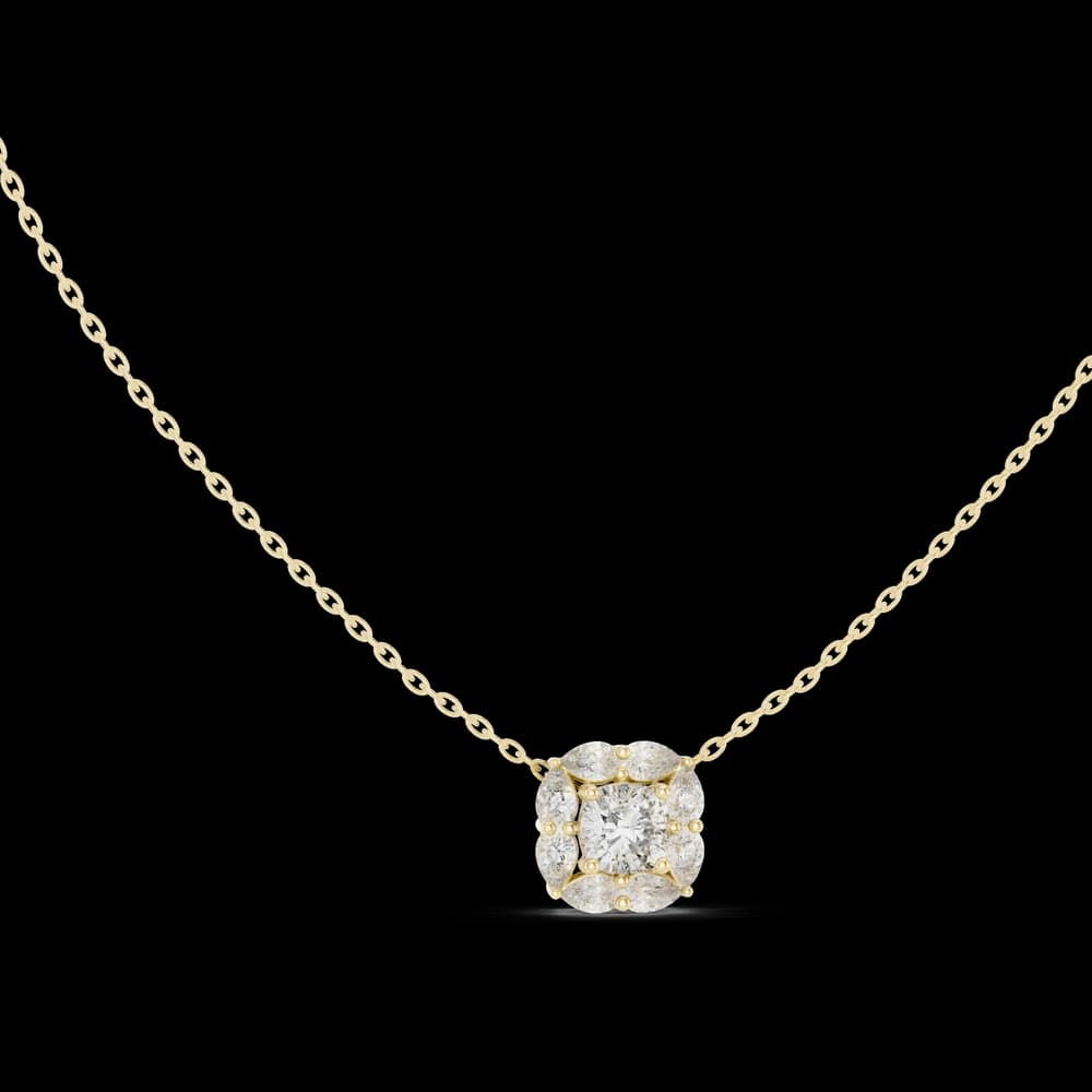 Sharp Lining lab grown diamond pendant - Image 3 Sharp Lining lab grown diamond pendant, view 3 of 6