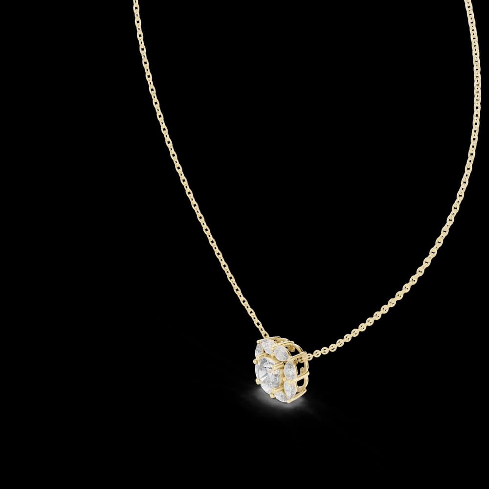 Sharp Lining lab grown diamond pendant - Image 5 Sharp Lining lab grown diamond pendant, view 5 of 6