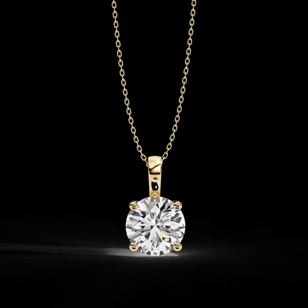Simple and Elegant Lab Grown Diamond Solitaire Necklace - Image 12 Simple and Elegant Lab Grown Diamond Solitaire Necklace, view 12 of 16