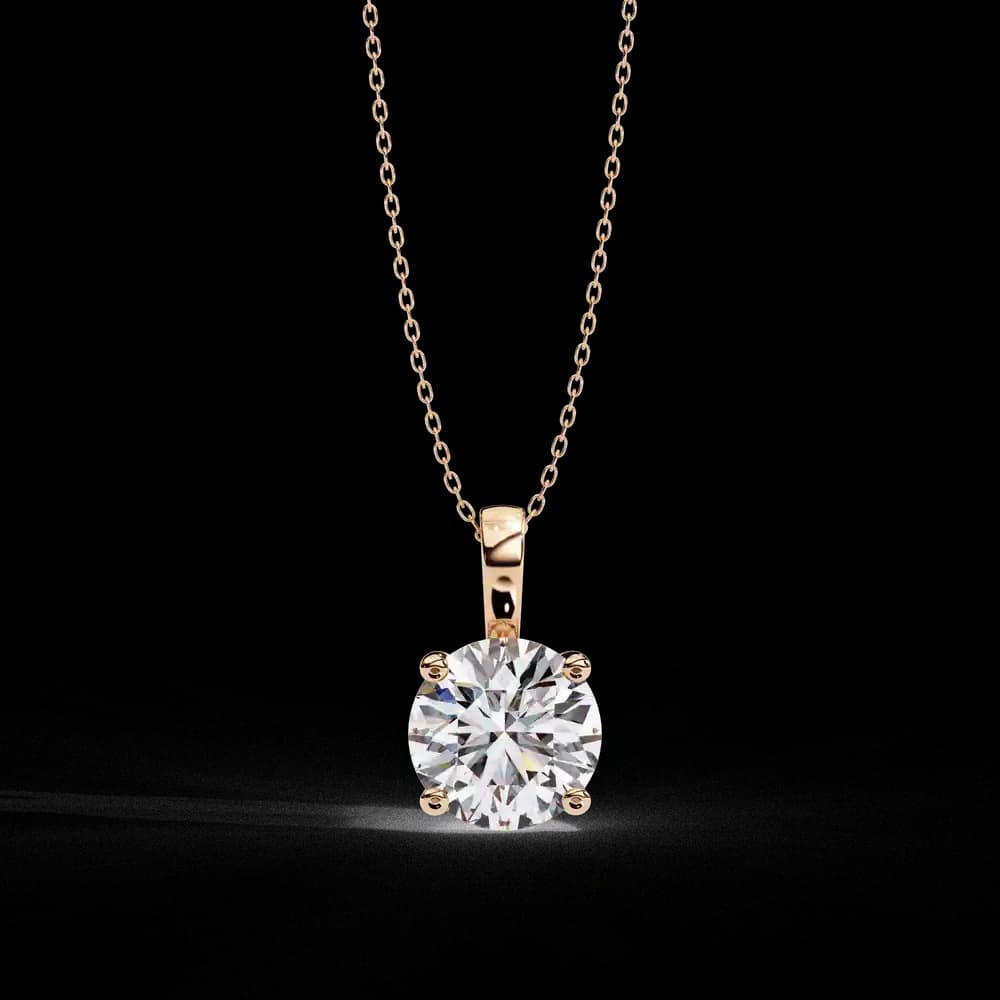 Simple and Elegant Lab Grown Diamond Solitaire Necklace - Image 13 Simple and Elegant Lab Grown Diamond Solitaire Necklace, view 13 of 16