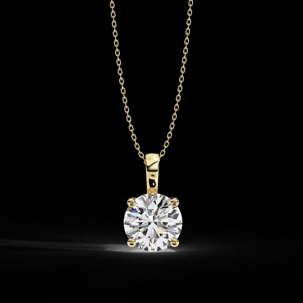 Simple and Elegant Lab Grown Diamond Solitaire Necklace - Image 15 Simple and Elegant Lab Grown Diamond Solitaire Necklace, view 15 of 16