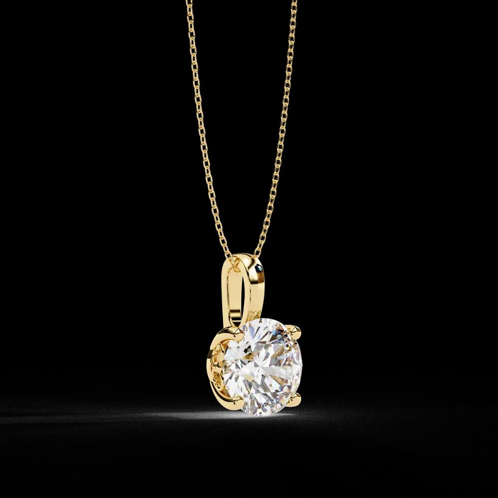 Simple and Elegant Lab Grown Diamond Solitaire Necklace - Image 16 Simple and Elegant Lab Grown Diamond Solitaire Necklace, view 16 of 16