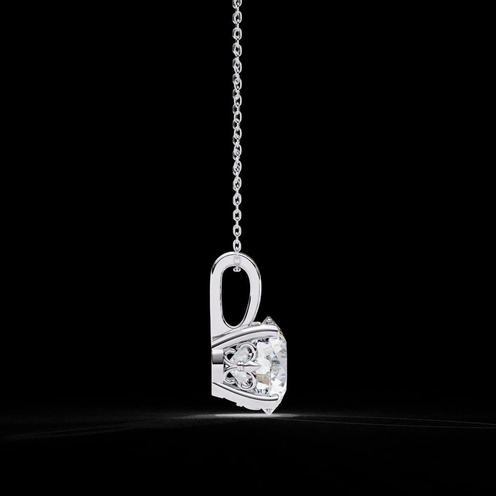 Simple and Elegant Lab Grown Diamond Solitaire Necklace - Image 5 Simple and Elegant Lab Grown Diamond Solitaire Necklace, view 5 of 16
