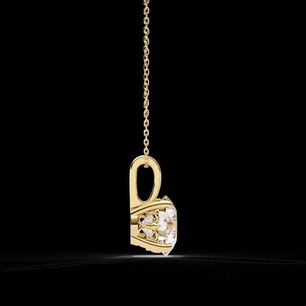 Simple and Elegant Lab Grown Diamond Solitaire Necklace - Image 6 Simple and Elegant Lab Grown Diamond Solitaire Necklace, view 6 of 16